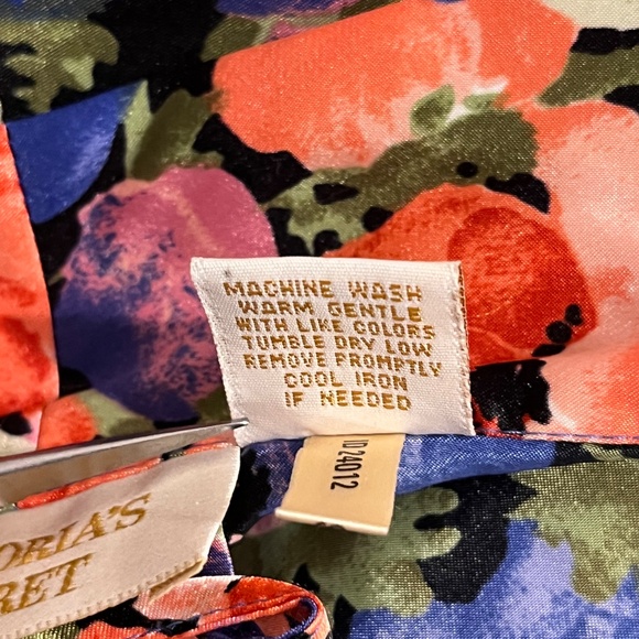 Vintage Victoria’s Secret Gold Label Short Floral Kimono Robe S - Picture 7 of 7